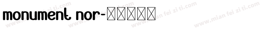monument nor字体转换